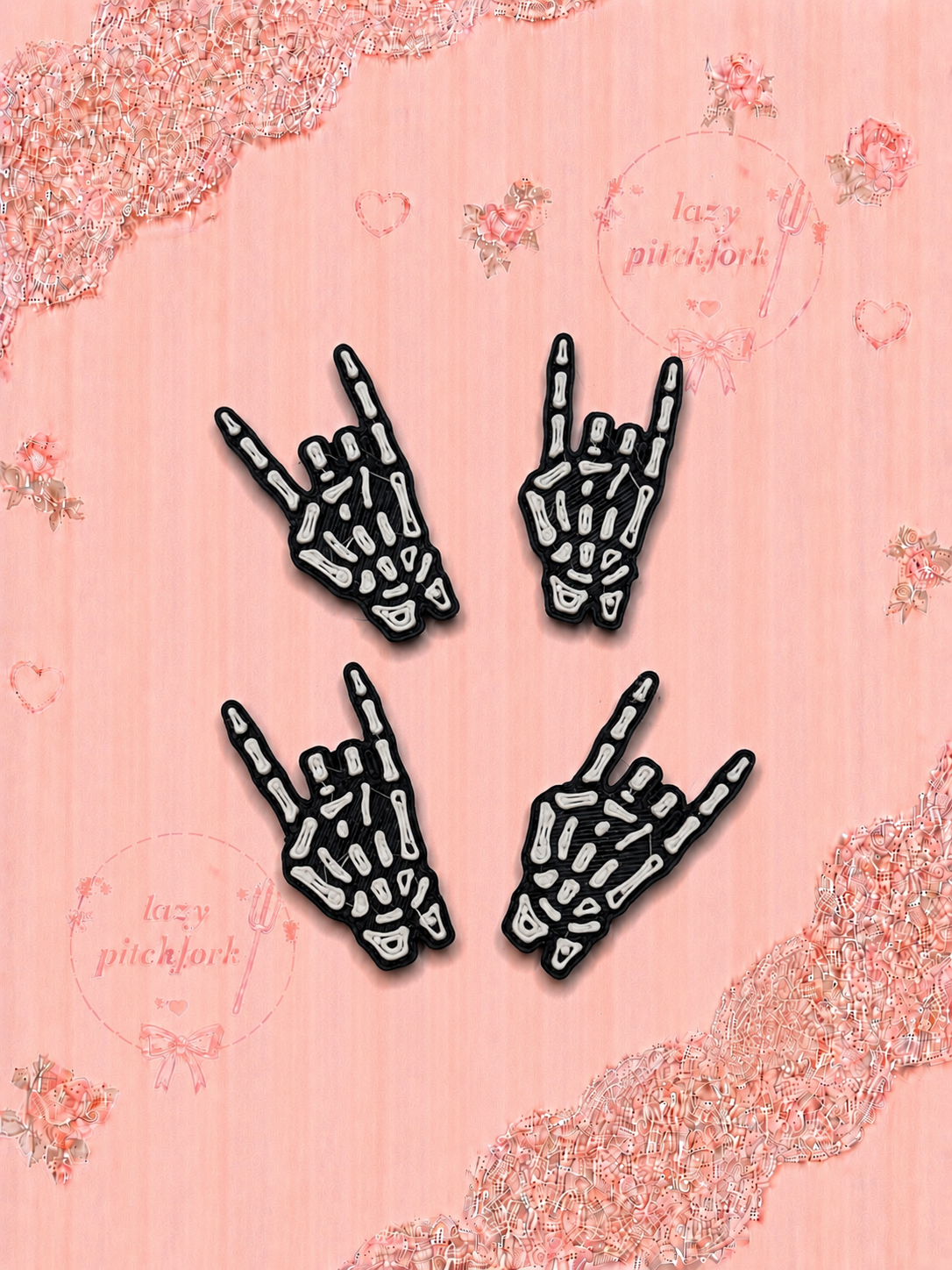 Skelly Hands Lid Charm