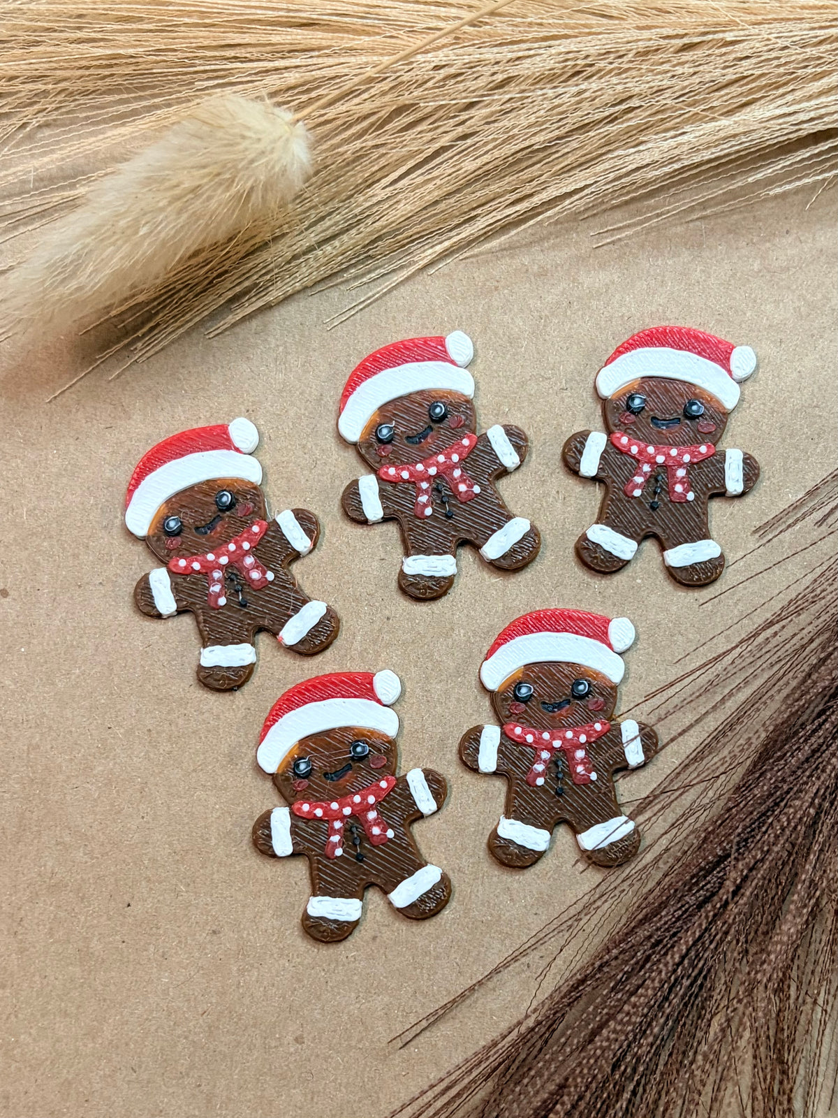Gingerbread Man Lid Charms