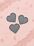 Checkered Hearts Lid Charms