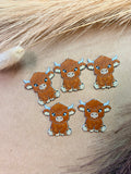 Highland Cow Lid Charms