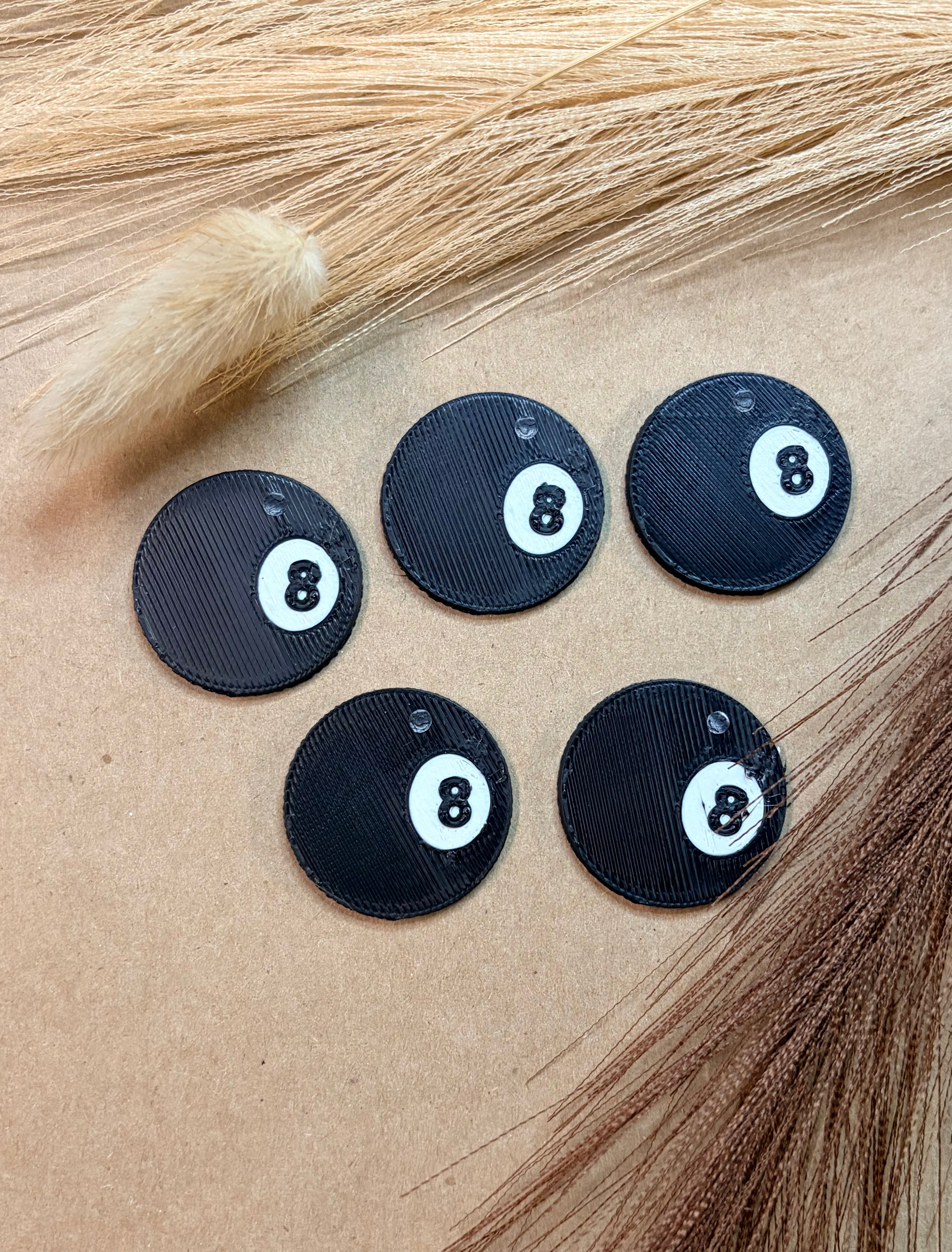 8 Ball Lid Charm