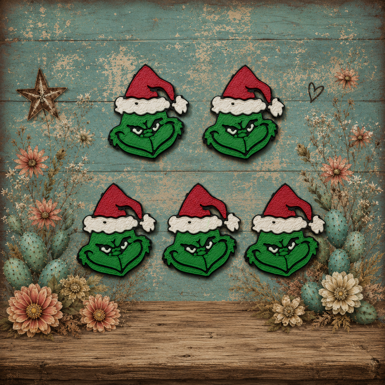 Green Man Lid Charms