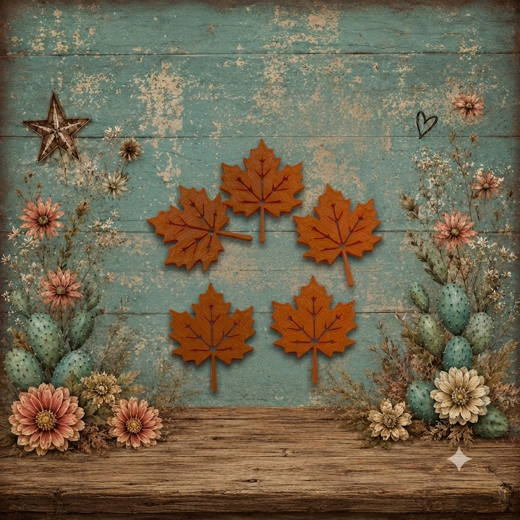 Fall Leaves Lid Charms