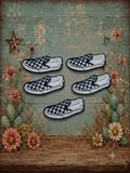 Checker Shoes Lid Charms