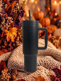 Custom 40 oz TUMBLER WITH STRAW