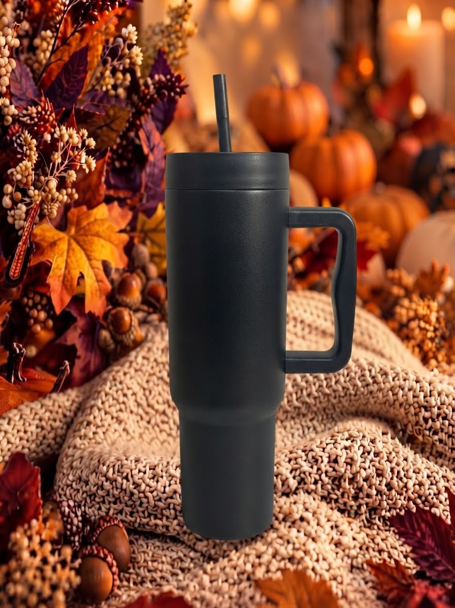 Custom 40 oz TUMBLER WITH STRAW