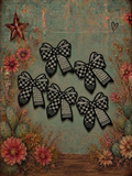 Checker Teacher Bow Lid Charms